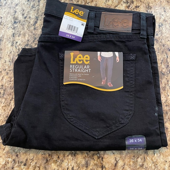NWT men’s black Lee jeans-36x34 - Picture 1 of 9
